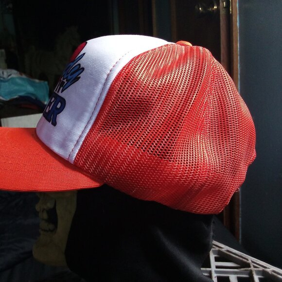 Deadstock Vintage Love Nobody Does It Better Snap Trucker Hat Cap - Picture 4 of 8